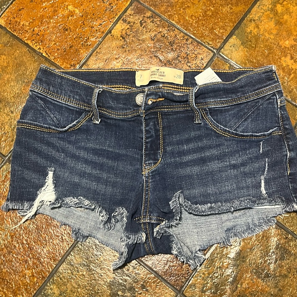 Hollister low rise jean shorts